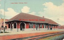 MI, Lansing, Michigan, Union Railroad Station, 1910 PM, Canaan Pub No 2903 picture