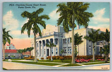 Vintage Postcard FL Punta Gorda Charlotte County Court House c1955 -4627 picture