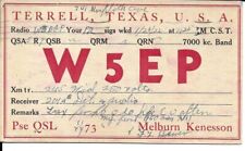 QSL  1932 Terrell Texas   radio card picture