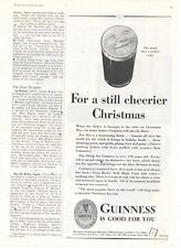 1935 Guinness Beer Print Ad: For a Still Cheerier Christmas - Can't Be Copied picture