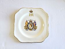 1953 Johnson Bros. Old English Queen Elizabeth II Coronation Plate 7.5