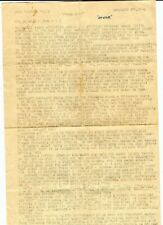 HISTORICALLY IMPORTANT 1945 ANTIQUE WORLD WAR 2 PRESS RELEASE LETTER / MILITARY picture