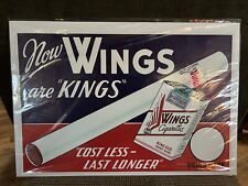 Vintage Wings Cigarette Advertisement Sign - 