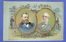 1888 DUKE & Son HEROES OF THE CIVIL WAR GENERALS album page LEE / GRANT picture