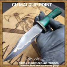 HAND FORGED CU MAI CLIP POINT KNIFE BY MARK MCCOUN MADE IN THE USA #1 picture