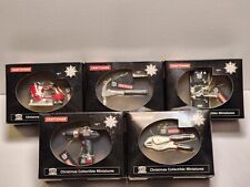 Sears Craftsman 2007 Christmas Collectible Miniatures Ornament Set Of 5 picture