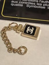 Perfume Zip Pull Button Parfum Black Gold 1 Piece 12mm Small 2” (with chain) picture