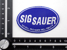 SIG SAUER EMBROIDERED PATCH IRON/SEW ON 3-1/4