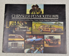 1978 CHRYSLER PLYMOUTH SALES BROCHURE picture