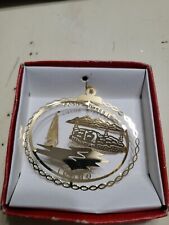 Nation's Treasures Ornament  24k Gold Plated Couer D' Alene  Idaho picture