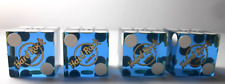 (4) CASINO DICE HARD ROCK LAKE TAHOE, NV. clear blue matching #1620 & 1621 picture