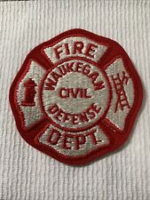 Vintage Fire Civil Defense Waukegan, IL. CD patch 3.75