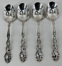 Oneida Community Silverplate Silverware MODERN BAROQUE 4 Tablespoons Soup VTG picture