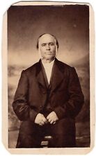 CIRCA 1860s CDV BEARDED OLD MAN IN SUIT UNMARKED picture