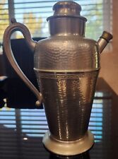 Antique Pewter Pitcher with Lid  4754 picture