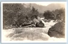 Juneau Alaska AK Postcard RPPC Photo View Of Gold Creek c1940's Unposted Vintage picture