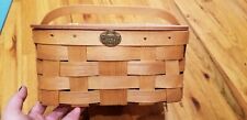 Peterboro Basket Co. Picnic Basket with Lid - Never used picture