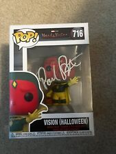 PAUL BETTANY VISION SIGNED FUNKO POP **AUTHENTICATED BY OFFICIAL PIX** picture
