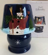 Scott's Collectables Holiday Multicolor Snowman Votive Candle Holder #6481 New picture