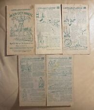 STRAIGHT ARROW   MANUAL  BOOK FOUR  LOT OF FIVE CARDS  1952  NABISCO picture