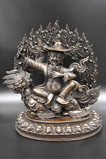 Buddhist Protector Dorje Legpa or Vajra Sadhu copper statue 10