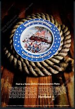 1972 1772 Burning of the Gaspee plate photo Haviland china vintage print ad picture