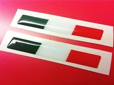 2 Adhesives Resin Stickers 3D Flag Italy Flag 180 x 0 25/32in picture