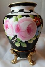 Vtg. Nippon Porcelain Hand Painted Footed Vase picture