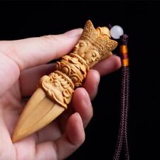 10CM Huangyang Wood Carving Handlebars Accessories Diamond Pestle Ornaments picture