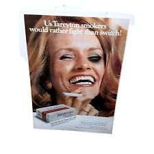 1974 Tareyton Cigarettes Rather Fight Woman Black Eye Vintage Print Ad 70s picture