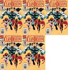 Clandestine #1 Newsstand Foil Cover (1994-1995) Marvel Comics - 5 Comics picture
