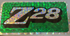 Vintage Camaro Z28 Vanity license plate Green Store Display picture