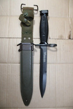 Original US Military Issue Vietnam Era Colt USM7 Bayonet Knife with Scabbard J10 picture