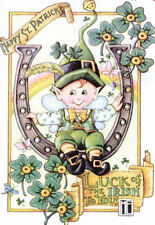HAPPY ST PATRICK'S DAY LUCK OF IRISH-Handcrafted Magnet-w/Mary Engelbreit art picture