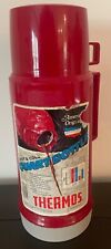 1985 Vintage Red Hot Cold 1 Liter Bottle Thermos Brand Norwich CT 80s picture
