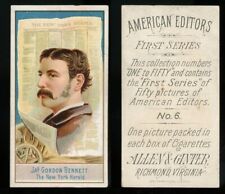 1887 N1 Allen & Ginter American Editors 
