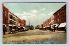 Monroe MI-Michigan, Monroe Street Storefronts, Antique, Vintage Postcard picture