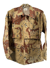 New US Military Desert Storm Desert Chocolate Chip Camo BDU Shirt Medium Regular picture
