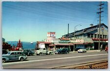 Seattle Washington~Ivar's Acres Restaurant~Pier 54~Fireboat Station~1950s PC picture