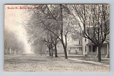 Attica IN-Indiana, Residential District, Brady Street, Antique Vintage Postcard picture
