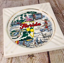 Vintage Florida Souvenir Ceramic Ashtray tourist sites picture