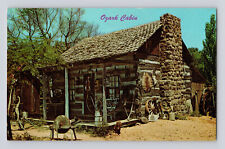 Postcard Missouri MO Ozarks Log Cabin Hillbilly 1960s Unposted Chrome picture