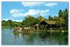 c1960's Heading For Adventure  Sail Aboard Log Rafts Tom Sawyer Island Postcard picture