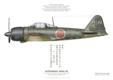 Print A6M3 Zero, PO Takeo Tanimizu, Tainan Kokutai, 1944 (by D. Douglass) picture