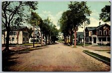 Vtg Meriden Connecticut Elin Street From Silver St Dirt Road 1910s View Postcard picture