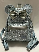 Disney Parks X Loungefly Frozen Arendelle Aqua Blue Sequin Backpack - RETIRED picture