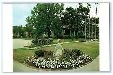 c1950's Vermilion County Museum Building Landscape Danville Illinois IL Postcard picture