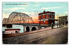 1910s - Sixth Street Bridge - Pittsburgh, Pennsylvania Postcard (Posted 1911) picture