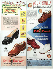 Poll Parrot childrens shoe ad vintage 1948  original kids shoes advertisements picture