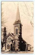 RPPC KENDALLVILLE, IN Indiana ~ 1908  METHODIST EPISCOPAL CHURCH ~RPO  Postcard picture